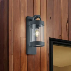 Trio Lighting Utendørs vegglampe Sambesi med skumringssensor| Vegglamper Utendørs