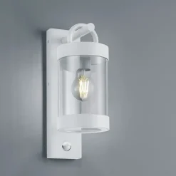Trio Lighting Utendørs vegglampe Sambesi, bevegelsessensor, hvit| Vegglamper Med Sensor|Vegglamper Utendørs