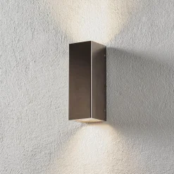 LCD Utendørs vegglampe Senta, stål| Vegglamper Utendørs