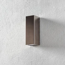 LCD Utendørs vegglampe Senta, stål| Vegglamper Utendørs