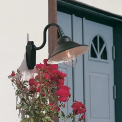 Konstsmide Utendørs vegglampe Vega, bredde 29,5 cm, svart| Vegglamper Utendørs