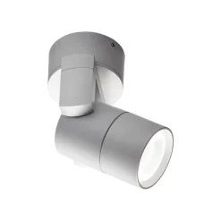 Viokef Utendørs vegglyskaster Skiros, IP55, grå