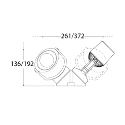 Fumagalli Utespot Minitommy, 2 lyskilder, CCT, svart/frost| Utespotter