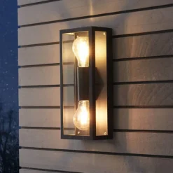 EGLO Utevegglampe Alamonte 1, 2 lysk. rektangel Best