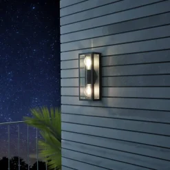 EGLO Utevegglampe Alamonte 1, 2 lysk. rektangel Best