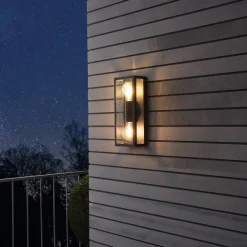 EGLO Utevegglampe Alamonte 1, 2 lysk. rektangel Best