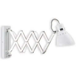 Steinhauer Uttrekkbar vegglampe Kordian i metall, hvit Outlet