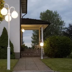 Konstsmide Vakker Arcturus gatebelysning i hvit| Gatebelysning, Pullert Belysning