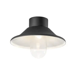 Konstsmide Vega LED-taklampe, utendørs, svart, Ø 30 cm| Taklamper Utendørs