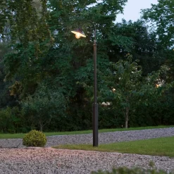 Konstsmide Vega lyktestolpe, svart, 1 lyskilde, 240 cm| Lyktestolper