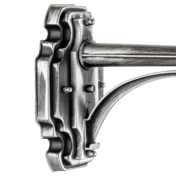 Konstsmide Vegghengt utelampe MILANO i svart/sølv, stående Online