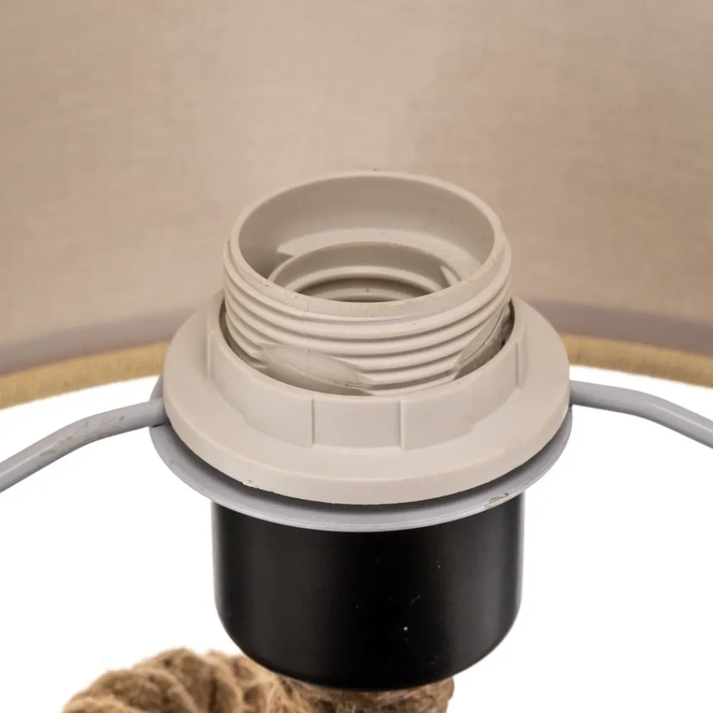 ONLI Vegglampe Corda med tekstilskjerm og tau-dekor| Design- Og Hotellbelysning|Vegglamper