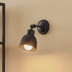 Euluna Vegglampe Emoti, 1 lyskilde, svart Outlet