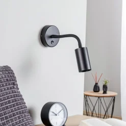 Nowodvorski Lighting Vegglampe Eye Flex S, svart| Design- Og Hotellbelysning|Led-Innendørs