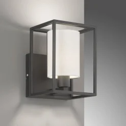 FISCHER & HONSEL Vegglampe Gilli med stoffskjerm hvit Online