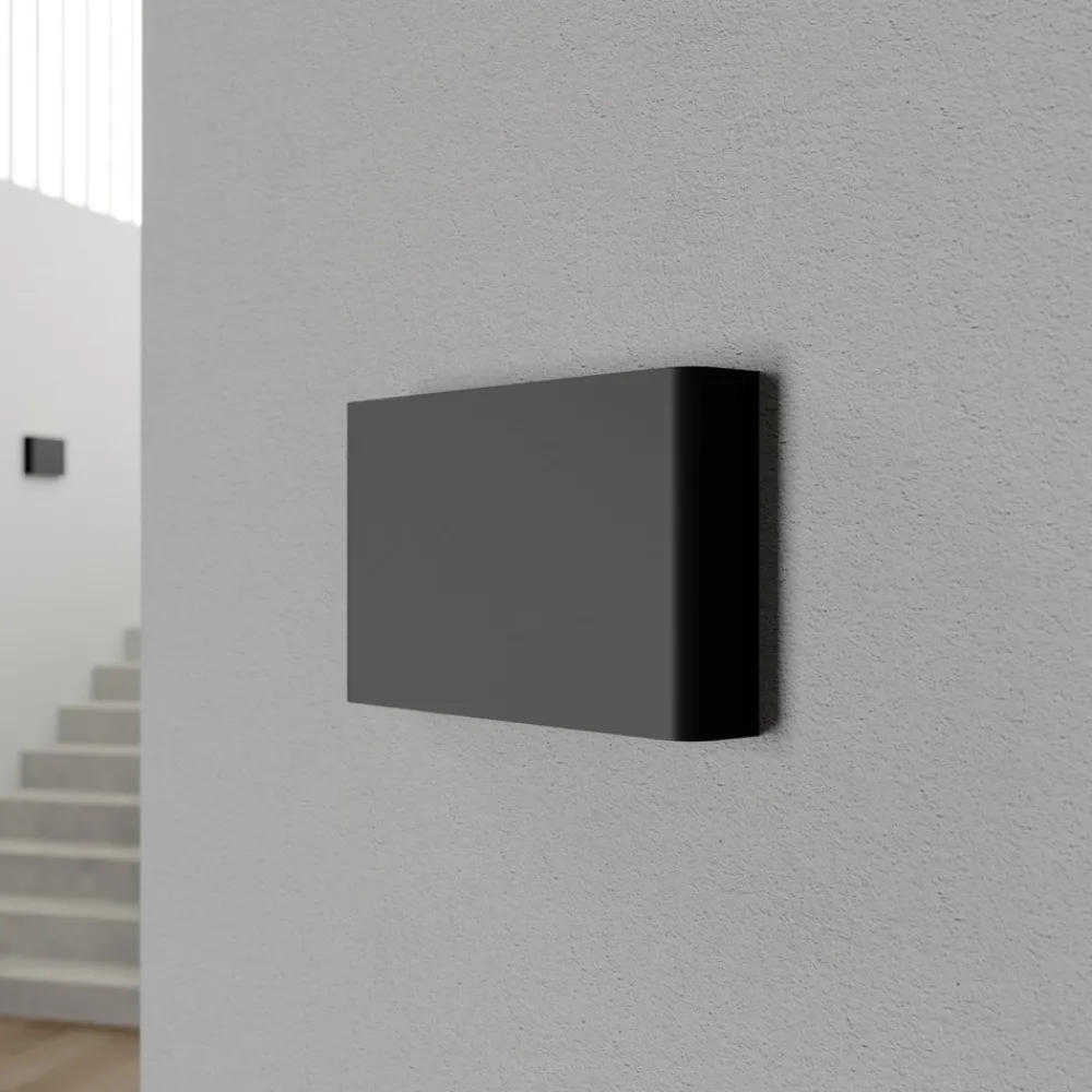 Nowodvorski Lighting Vegglampe Haga, sett med 3, grafitt, G9, opp/ned, 15 cm høy| Design- Og Hotellbelysning|Vegglamper