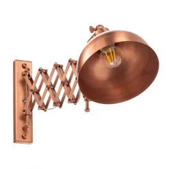 Avonni Vegglampe HAP-9082-CPR med skjærarm, kobber| Kontorbelysning|Vegglamper