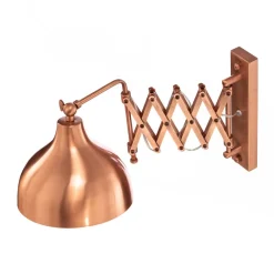 Avonni Vegglampe HAP-9082-CPR med skjærarm, kobber| Kontorbelysning|Vegglamper