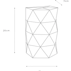 Lucide Vegglampe i svart metall Otona Online