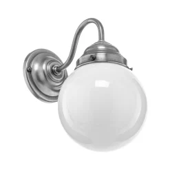 Berliner Messinglampen Vegglampe Larry, nikkel matt Best