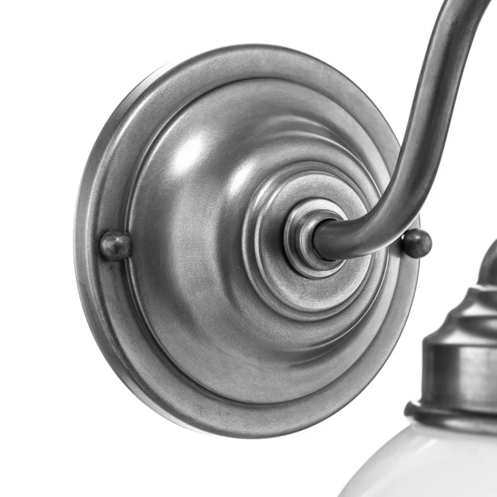 Berliner Messinglampen Vegglampe Larry, nikkel matt Best