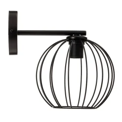 SIGMA Vegglampe Madam, svart, med burskjerm| Vegglamper