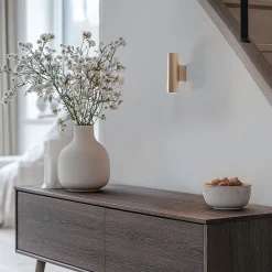 Argon Vegglampe Marion Plus, gull, GU10, stål, høyde 18 cm| Vegglamper