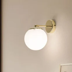 Argon Vegglampe Sala med kuleformet glass, 1 lyskilde| Vegglamper