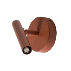 SIGMA Vegglampe Sopel, teglrød, 1 lyskilde, stål, høyde 15 cm Online