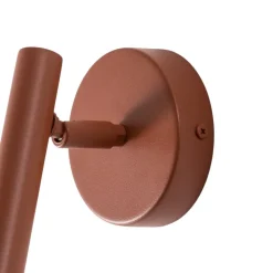 SIGMA Vegglampe Sopel, teglrød, 1 lyskilde, stål, høyde 15 cm Online