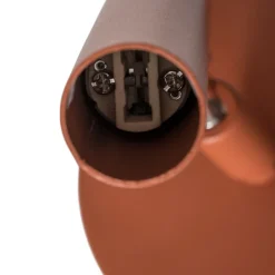 SIGMA Vegglampe Sopel, teglrød, 1 lyskilde, stål, høyde 15 cm Online