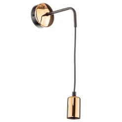 EMIBIG LIGHTING Vegglampe Spark K1 i svart og kobber