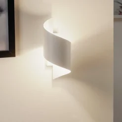 EMIBIG LIGHTING Vegglampe Spiner hvit, høyde 30 cm, stål| Design- Og Hotellbelysning|Vegglamper