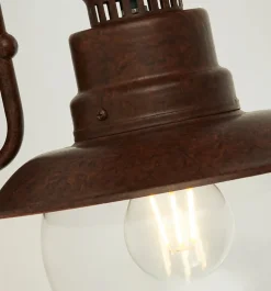 Searchlight Vegglampe Station, brun, IP44| Vegglamper Utendørs