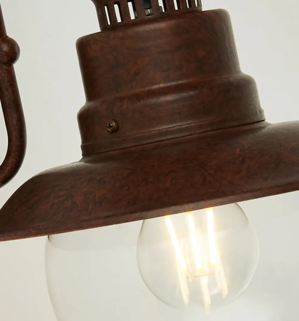 Searchlight Vegglampe Station, brun, IP44| Vegglamper Utendørs