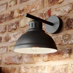 Luminex Vegglampe Sven, svart, metall, 1 lyskilde| Design- Og Hotellbelysning