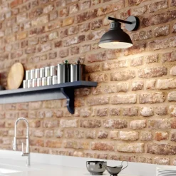 Luminex Vegglampe Sven, svart, metall, 1 lyskilde| Design- Og Hotellbelysning