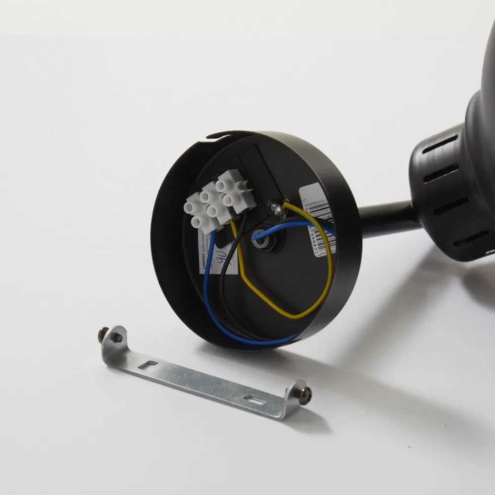 Luminex Vegglampe Sven, svart, metall, 1 lyskilde| Design- Og Hotellbelysning