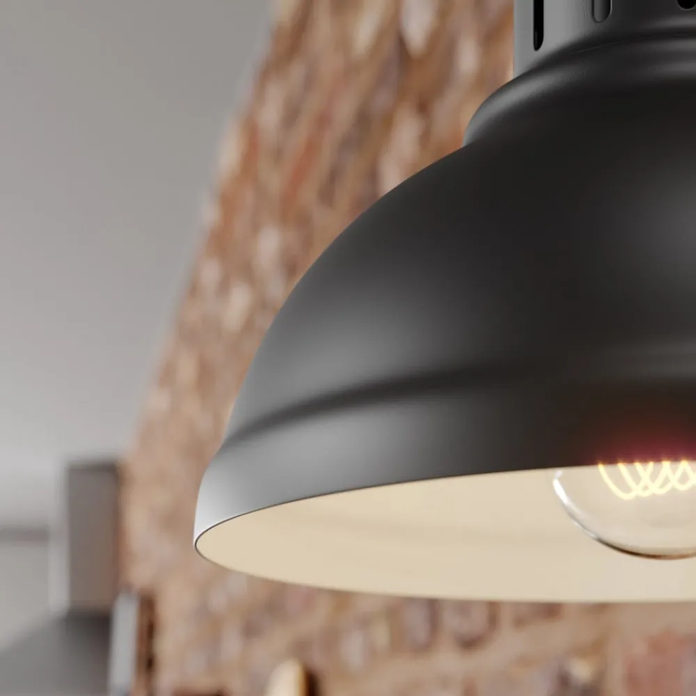 Luminex Vegglampe Sven, svart, metall, 1 lyskilde| Design- Og Hotellbelysning