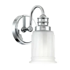 QUOIZEL Vegglampe Swell IP44, 1-lys, polert krom Hot