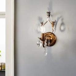 ONLI Vegglampe Teresa som lysekrone, 1 lyskilde| Design- Og Hotellbelysning|Vegglamper