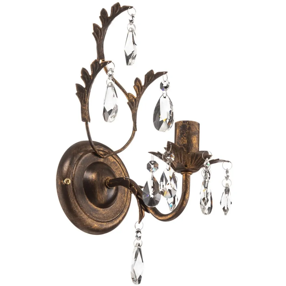 ONLI Vegglampe Teresa som lysekrone, 1 lyskilde| Design- Og Hotellbelysning|Vegglamper