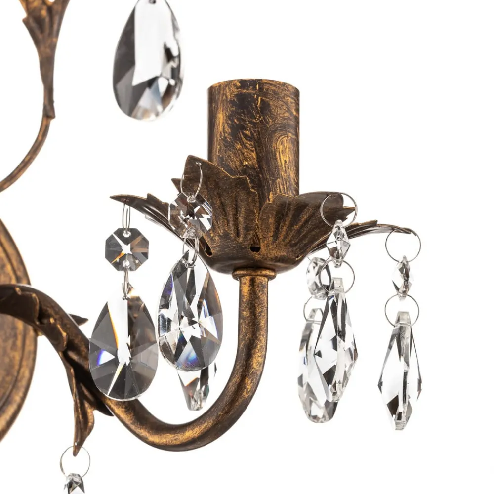 ONLI Vegglampe Teresa som lysekrone, 1 lyskilde| Design- Og Hotellbelysning|Vegglamper