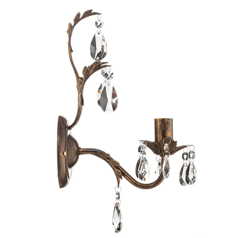 ONLI Vegglampe Teresa som lysekrone, 1 lyskilde| Design- Og Hotellbelysning|Vegglamper