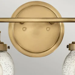 Quintiesse Vegglampe til bad Poppy, 2 lyskilder, messing| Vegglamper