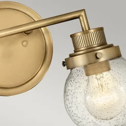 Quintiesse Vegglampe til bad Poppy, 2 lyskilder, messing| Vegglamper