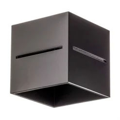 SOLLUX LIGHTING Vegglampe Top up/down, svart korpus