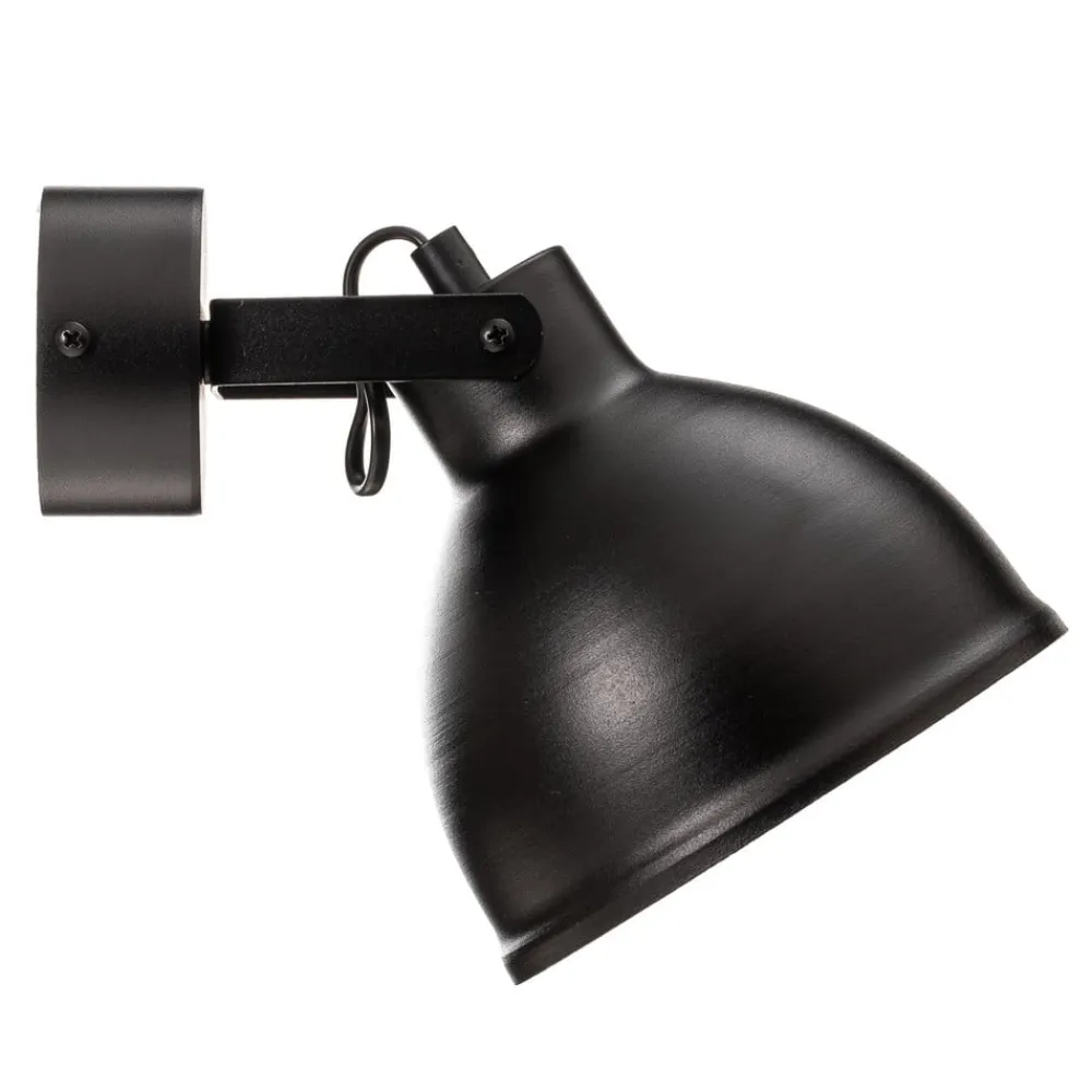 SIGMA Vegglampe Trial, skjerm svingbar, svart/gull| Vegglamper