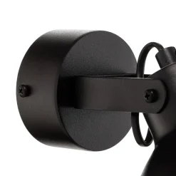 SIGMA Vegglampe Trial, skjerm svingbar, svart/gull| Vegglamper