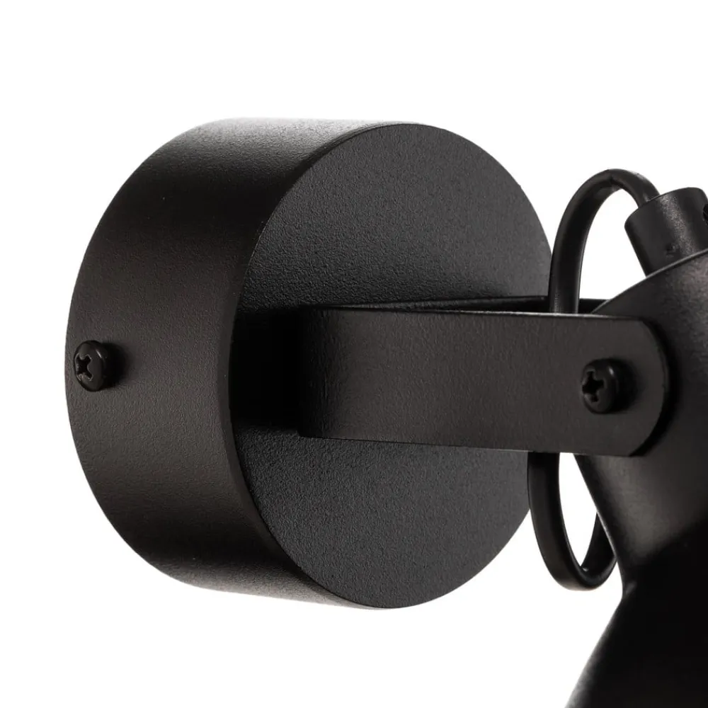 SIGMA Vegglampe Trial, skjerm svingbar, svart/gull| Vegglamper